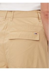 Tommy Jeans Spodnie materiałowe Claire DW0DW17314 Beżowy Wide Leg. Kolor: beżowy. Materiał: bawełna #4