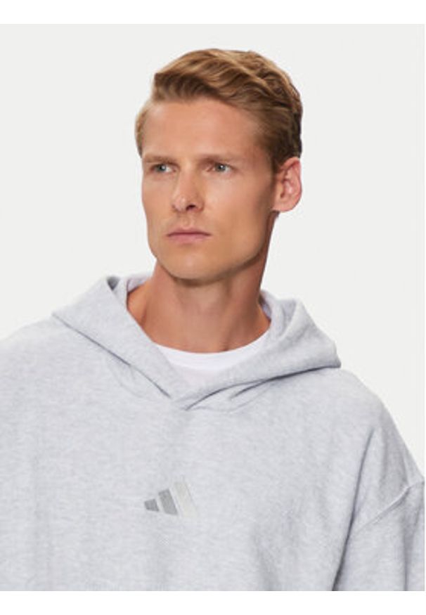 Adidas - adidas Bluza Elevated ALL SZN Terry Loop IY6579 Szary Loose Fit. Kolor: szary. Materiał: bawełna