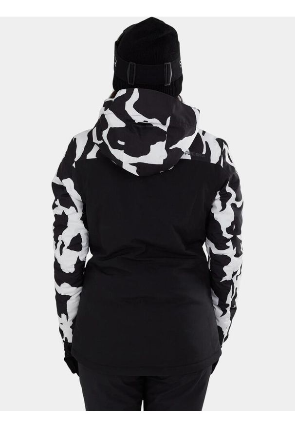 FUNDANGO - Kurtka Narciarska Damska Fundango Celine. Kolor: czarny, biały, wielokolorowy. Sezon: zima. Sport: narciarstwo