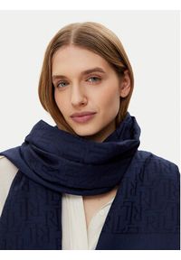 Lauren Ralph Lauren - LAUREN RALPH LAUREN Szal 454937219001 Granatowy. Kolor: niebieski. Materiał: bawełna #6