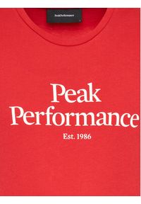 Peak Performance T-Shirt Original G77692400 Czerwony Slim Fit. Kolor: czerwony. Materiał: bawełna #3
