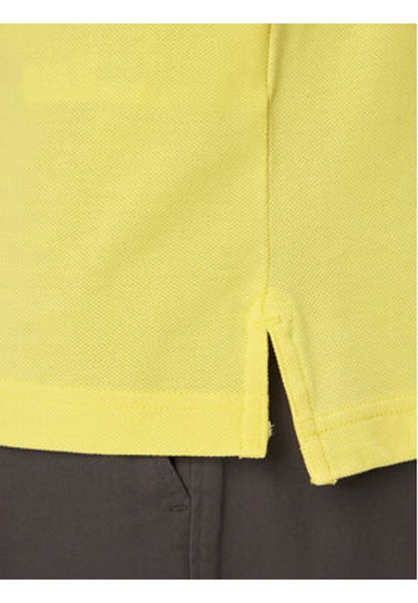 TOMMY HILFIGER - Tommy Hilfiger Polo 1985 MW0MW30750 Żółty Slim Fit. Typ kołnierza: polo. Kolor: żółty. Materiał: bawełna