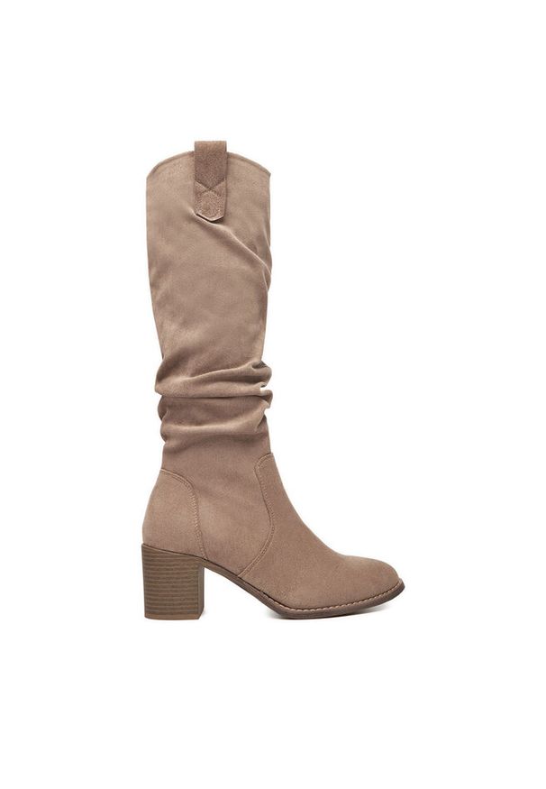 Kozaki DeeZee. Kolor: beżowy