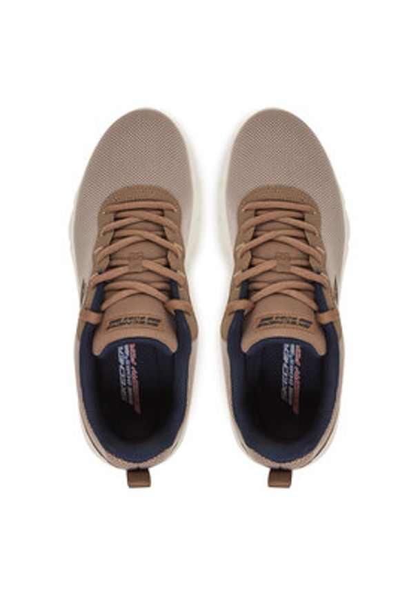 skechers - Skechers Sneakersy Bobs B Flex-Icy Edge 118109/TPE Brązowy. Kolor: brązowy. Materiał: materiał