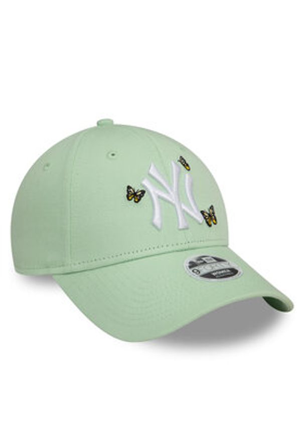 New Era Czapka z daszkiem Icon 9Forty New York Yankees 60595343 Zielony. Kolor: zielony. Materiał: bawełna, materiał