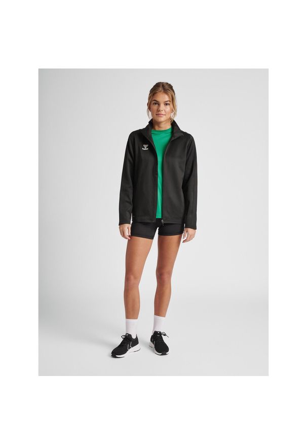 Bluza do piłki ręcznej damska Hummel Core XK Poly Zip Sweat Woman. Kolor: czarny. Materiał: materiał. Sport: piłka ręczna
