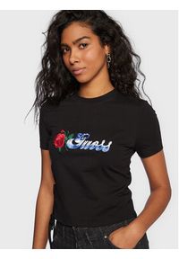 Guess T-Shirt Clarissa W3RI22 J1314 Czarny Regular Fit. Kolor: czarny. Materiał: bawełna #2