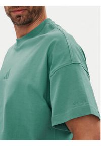 Adidas - adidas T-Shirt ALL SZN JX5085 Turkusowy Loose Fit. Kolor: turkusowy. Materiał: bawełna #3