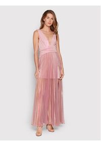 Babylon Sukienka wieczorowa P_S00843 Różowy Regular Fit. Kolor: różowy. Materiał: syntetyk. Styl: wizytowy