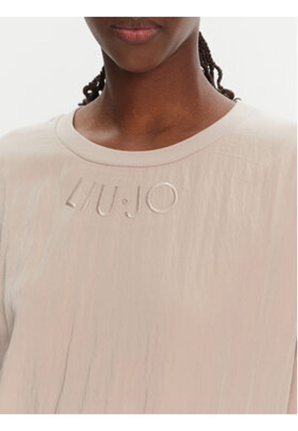 Liu Jo Sport Bluza TA5121 J5942 Beżowy Regular Fit. Kolor: beżowy. Materiał: syntetyk. Styl: sportowy
