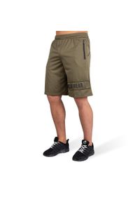 GORILLA WEAR - Branson Shorts - zielone krótkie spodenki sportowe. Kolor: czarny. Długość: krótkie