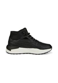 Buty do chodzenia męskie Puma Xray Speed Mid Wtr. Wysokość cholewki: za kostkę. Zapięcie: rzepy. Kolor: czarny. Materiał: materiał, syntetyk. Szerokość cholewki: normalna. Sport: turystyka piesza