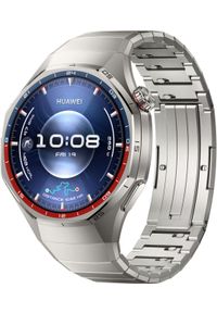 HUAWEI - Smartwatch Huawei Watch GT6 Pro 46mm Elite Srebrny (55020FTT). Rodzaj zegarka: smartwatch. Kolor: srebrny
