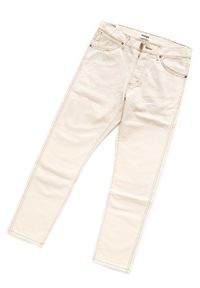 Wrangler - WRANGLER SPODNIE MĘSKIE SLIDER NATURAL SAND W18RUQ24U. Wzór: jednolity #5