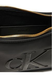Calvin Klein Torebka Bold Ck Small Shoulder Bag LV04F3230G Czarny. Kolor: czarny. Materiał: skórzane