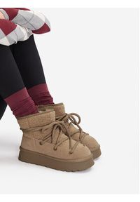 Badura Śniegowce EO-AMY-TS6286-01 Szary. Kolor: szary. Materiał: skóra, zamsz #2