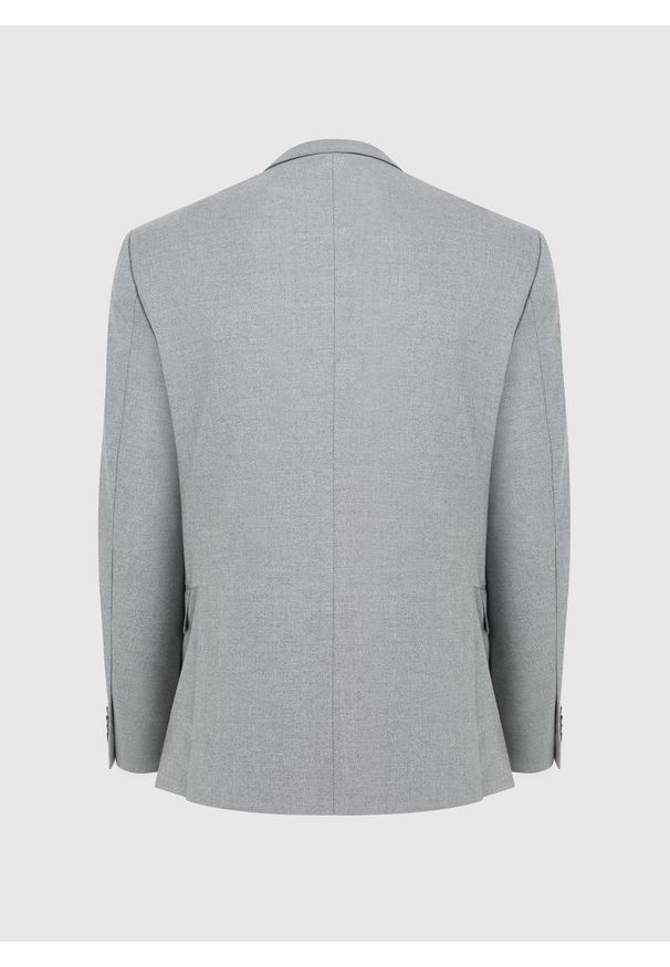 Pako Lorente - PAKO LORENTE – Szara casualowa marynarka męska. Okazja: na co dzień. Kolor: szary. Materiał: poliester, wiskoza, elastan. Wzór: gładki. Styl: casual