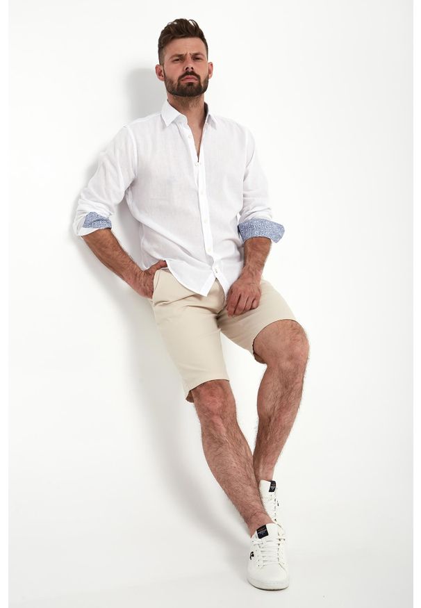 JOOP! Jeans - Koszula męska lniana Hanson JOOP! JEANS. Materiał: len