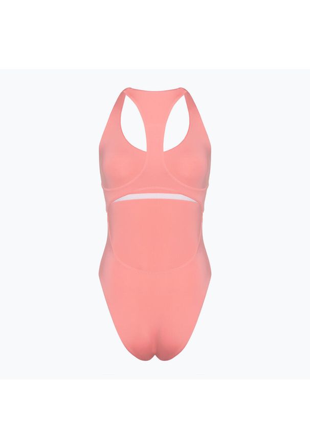Strój kąpielowy damski Hurley O&O Solid Racerback Moderate One Piece. Kolor: różowy