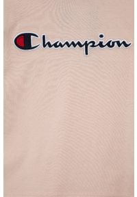 Champion Longsleeve bawełniany dziecięcy 404233 kolor różowy. Okazja: na co dzień. Typ kołnierza: golf. Kolor: różowy. Materiał: bawełna. Długość rękawa: długi rękaw. Długość: długie. Wzór: aplikacja. Styl: casual #3