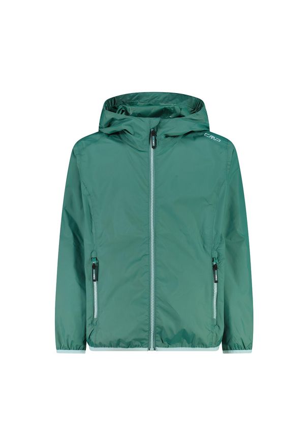 Kurtka dziecięca turystyczna CMP 32X5795. Kolor: zielony. Styl: sportowy. Sport: turystyka piesza