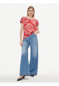Liu Jo Bluzka MA4116 J7821 Czerwony Regular Fit. Kolor: czerwony. Materiał: syntetyk #3
