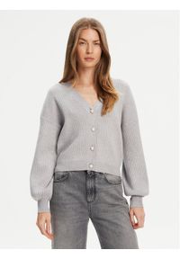 Guess Kardigan W5YR07 Z2ZK2 Szary Relaxed Fit. Kolor: szary. Materiał: wiskoza #1