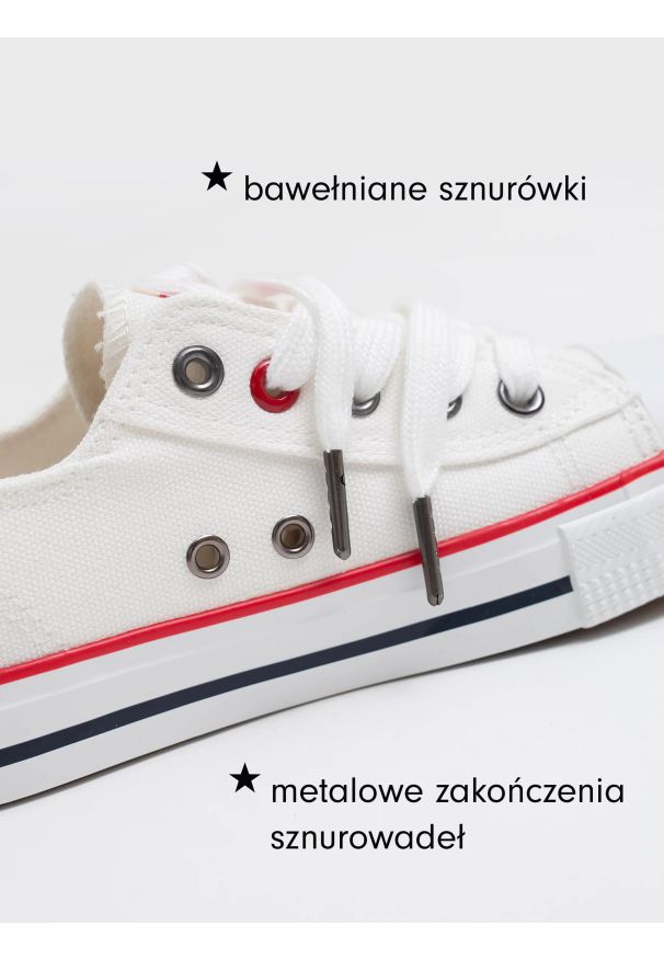 Big-Star - Trampki męskie niskie białe JJ174600 101. Okazja: do pracy, na co dzień. Zapięcie: sznurówki. Kolor: biały. Materiał: jeans, żakard. Szerokość cholewki: normalna. Styl: sportowy, casual