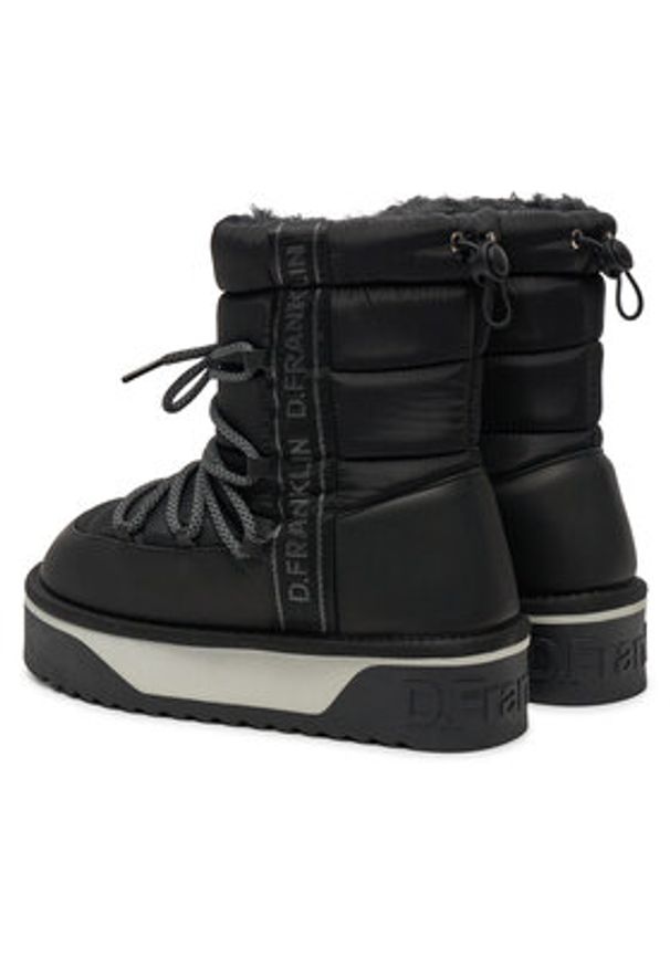D.Franklin Śniegowce DFSH371006 Czarny. Kolor: czarny. Materiał: materiał