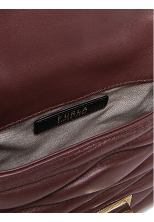 Furla Torebka 1927 Mini Soft WE00735 BX3221 26700 Bordowy. Kolor: czerwony. Materiał: skórzane