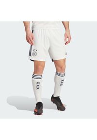 Adidas - Ajax Amsterdam 23/24 Away Shorts. Kolor: biały. Materiał: materiał
