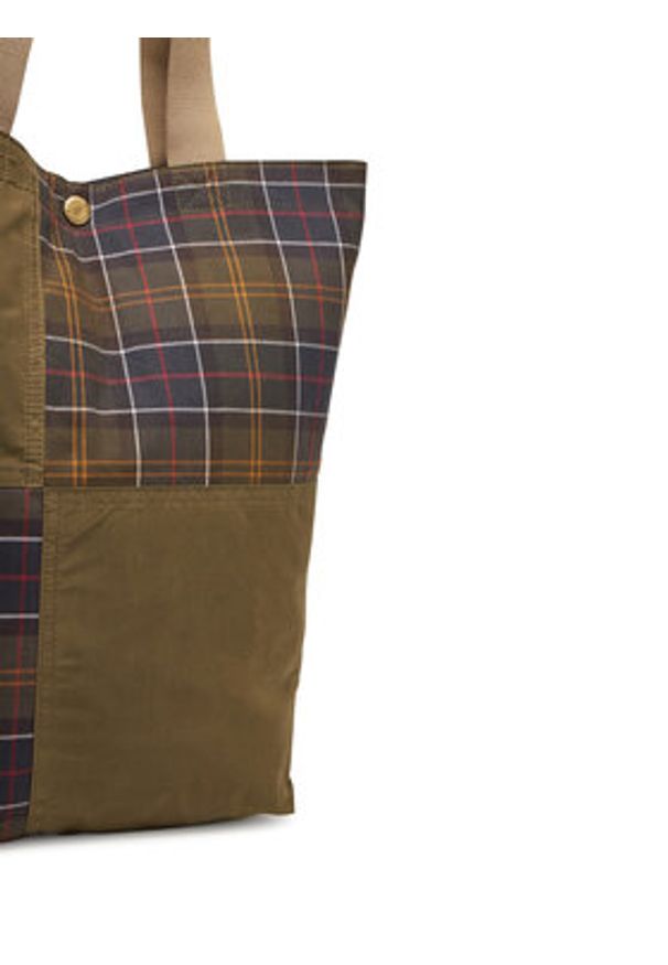Barbour Torba Transport Patchwork UBA0741GN31 Zielony. Kolor: zielony. Materiał: bawełna, materiał