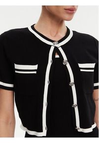 Morgan Sukienka dzianinowa 251-RMBIBI Czarny Slim Fit. Kolor: czarny. Materiał: syntetyk