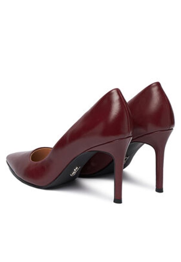 Steve Madden Szpilki Secured SM11004877 Bordowy. Kolor: czerwony. Materiał: skóra. Obcas: na szpilce