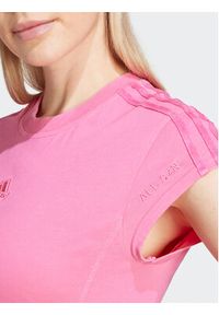 Adidas - adidas T-Shirt ALL SZN 3-Stripes IR8854 Różowy Regular Fit. Kolor: różowy. Materiał: bawełna #5