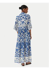 LOLA CASADEMUNT Sukienka codzienna LS2616032 Niebieski Regular Fit. Okazja: na co dzień. Kolor: niebieski. Materiał: wiskoza. Typ sukienki: proste. Styl: casual #2