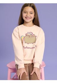 Sinsay - Bluza Pusheen - pomarańczowy. Kolor: pomarańczowy. Wzór: nadruk #1