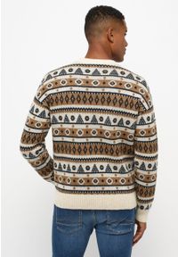 Mustang - MUSTANG EMIL C NORWAY MĘSKI SWETER PASKI CARBON 1014438 4135. Wzór: paski #5