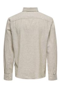 Only & Sons Koszula Caiden 22031804 Beżowy Regular Fit. Kolor: beżowy. Materiał: bawełna #2