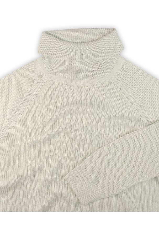 Golf Jasny Szary Dziergany, Męski, Super Slim, Przylegający, Elegancki -Brave Soul. Typ kołnierza: golf. Kolor: szary. Materiał: poliester, dziergany. Wzór: ze splotem. Sezon: zima, jesień. Styl: elegancki