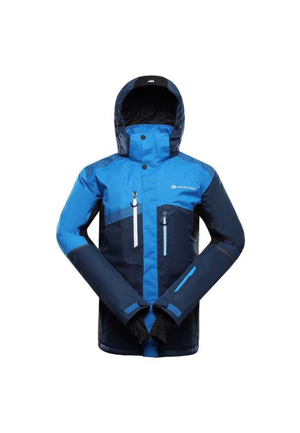 ALPINE PRO - Kurtka męska narciarska snowboardowa 15.000 Alpine Pro Dear 2. Kolor: niebieski. Sezon: zima. Sport: snowboard, narciarstwo