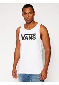 Vans Tank top Classic VN000Y8V Biały Classic Fit. Kolor: biały. Materiał: bawełna