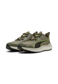 Puma - Buty do biegania w terenie Reflect Lite PUMA Loden Green Velvet Moss Brown. Kolor: zielony, wielokolorowy, brązowy