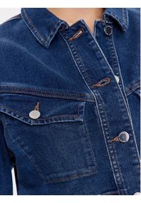 Morgan Kurtka jeansowa 231-VEIKO Niebieski Regular Fit. Kolor: niebieski. Materiał: jeans, bawełna #5