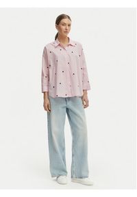 only - ONLY Koszula 15283743 Różowy Box Fit. Kolor: różowy. Materiał: bawełna #3