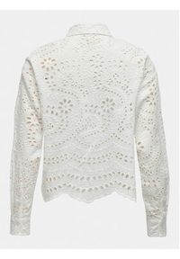 only - ONLY Koszula Bobby 15314566 Biały Cropped Fit. Kolor: biały. Materiał: bawełna #4
