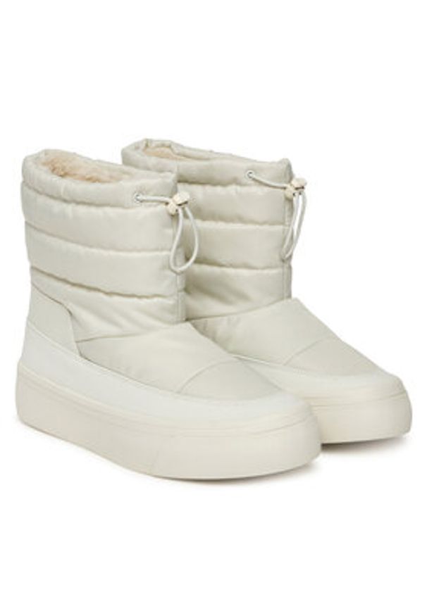 Calvin Klein Śniegowce Vulc Flatf Snowboot Nylon Mix Mg YW0YW01977 Biały. Kolor: biały. Materiał: materiał