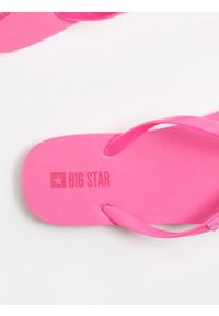 Big-Star - Japonki damskie błyszczące różowe JJ274A524 601. Kolor: różowy. Materiał: guma. Wzór: kolorowy. Sezon: lato, wiosna