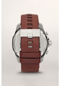 Diesel - Zegarek DZ4290. Rodzaj zegarka: analogowe. Kolor: brązowy. Materiał: koronka, skóra. Styl: elegancki