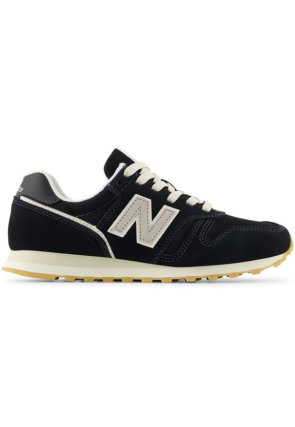 Buty damskie New Balance WL373TN2 – czarne. Okazja: na co dzień. Kolor: czarny. Materiał: zamsz, skóra, materiał, syntetyk. Szerokość cholewki: normalna. Model: New Balance 373